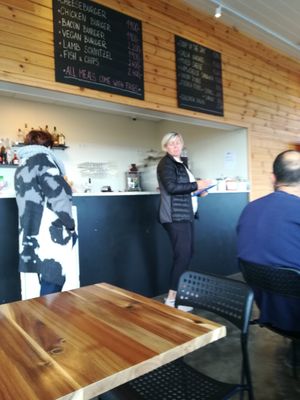 The menu at Stapinn in Arnarstapi