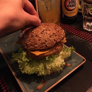 panflute burger (vegan) at Peter Pane in Muenster