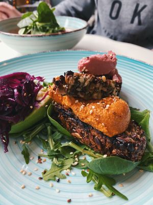 Toast at Eko-Logiskt konceptcafé in Falkenberg