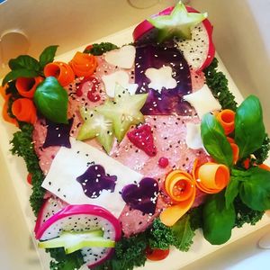 Smörgåstårta at Eko-Logiskt konceptcafé in Falkenberg