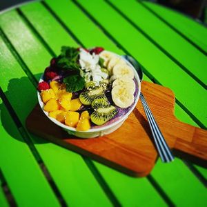 Smoothiebowls at Eko-Logiskt konceptcafé in Falkenberg