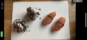 The Plant based tuna tasted to good! at Plant Based Sushi in Amsterdam