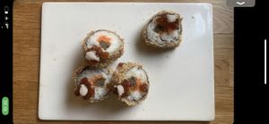 The dutch weed roll was also great. at Plant Based Sushi in Amsterdam