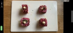 The pink pompadour tasted great. at Plant Based Sushi in Amsterdam