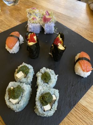 Chefs special for two (plate 2)  at Plant Based Sushi in Amsterdam