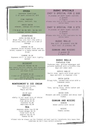 Vegan sushi and snacks at Plant Based Sushi in Amsterdam