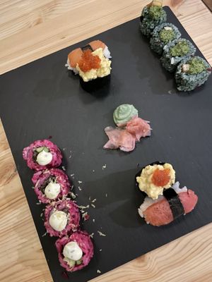  Chef’s sushi special   at Plant Based Sushi in Amsterdam