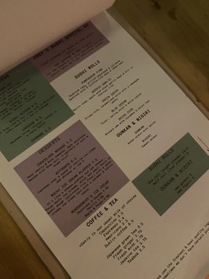 Menu  at Plant Based Sushi in Amsterdam