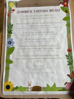 Menu 1  at Plant Based Sushi in Amsterdam