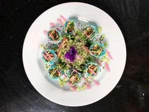 Blue Ocean Roll at Plant Based Sushi in Amsterdam