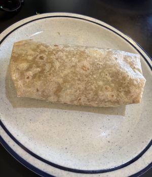 Vegan gratitude burrito  at Viva Mexicana in Sebastopol