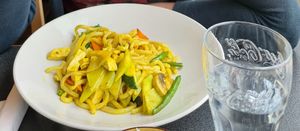 Udon noodles with curry sauce (with a tofu add on) 😋 at Hot Wok City in Bergen