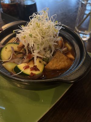 Tofu hot pot (vegan & GF)   at Soya in Bergen