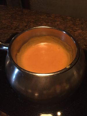 Vegan cheese fondue at The Melting Pot in Boca Raton