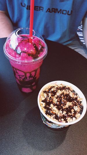 Dragon bowl & dragon smoothie!!  at Rush Bowls in Raleigh