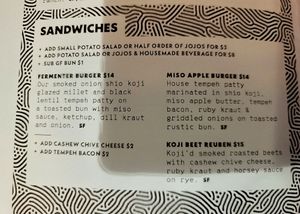Sandwiches at Fermenter in Portland
