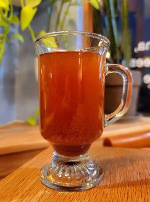 Fuzzy comforter mocktail at Fermenter in Portland