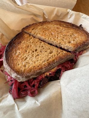 Koji beet Rueben —amazing  at Fermenter in Portland
