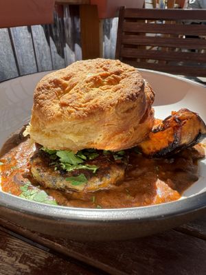 Biscuit and miso seaweed gravy 🤯  at Fermenter in Portland