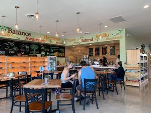 Bistro side at Natural World Market & Cafe in Redondo Beach