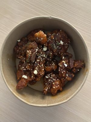 Korean fried “chicken” (cauliflower) - Delicious! at Little Tree Food 小小樹食 - Xiǎo Xiǎo Shù Shí in Taipei