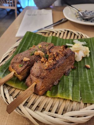 Not so stinky tofu satay at Little Tree Food 小小樹食 - Xiǎo Xiǎo Shù Shí in Taipei