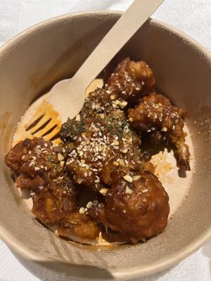 Korean cauliflower wings  at Little Tree Food 小小樹食 - Xiǎo Xiǎo Shù Shí in Taipei