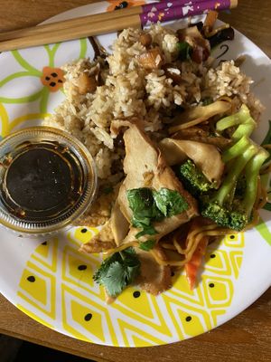 To do order mushroom in clay pot and yellow noodles. 2 favorites. at Hoa Sen Vegetarian Restaurant in Garden Grove