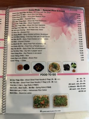 Menu 4  at Hoa Sen Vegetarian Restaurant in Garden Grove