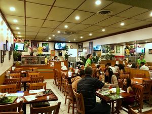 Inside at Hoa Sen Vegetarian Restaurant in Garden Grove