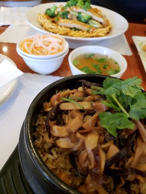 This clay pot dish is life changing at Hoa Sen Vegetarian Restaurant in Garden Grove