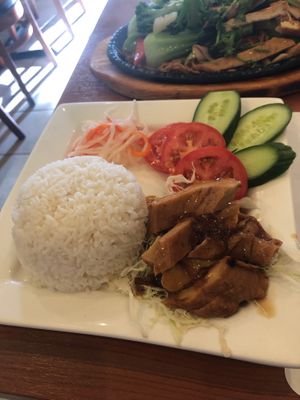BBQ Chicken at Hoa Sen Vegetarian Restaurant in Garden Grove