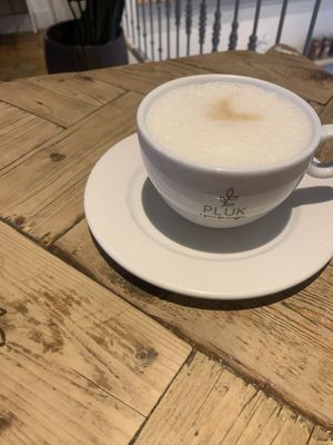 latte at Pluk in Amsterdam