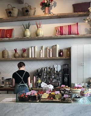 Offers some vegan baked goods    at Pluk in Amsterdam