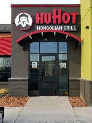Front entrance at HuHot Mongolian Grill in Layton