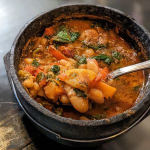 Vegan Fasolia & Flat Bread / Rice at Wardah in Jeju