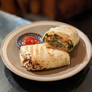 Veganised Falafel Sandwich at Wardah in Jeju