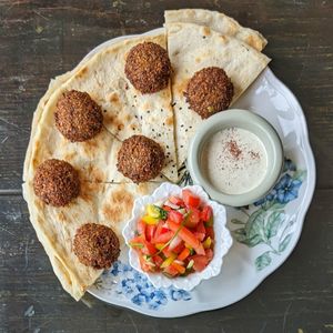 Falafel & Flat Bread at Wardah in Jeju