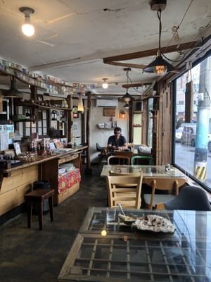 Inside of restaurant. Cozy  at Wardah in Jeju