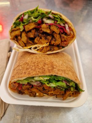 Vegan kebab at Seitan's Kebab in Manchester