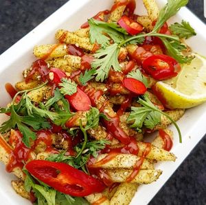 Za'atar spiced fries at Seitan's Kebab in Manchester