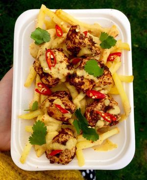 Ethiopian Chikn Snackpack at Seitan's Kebab in Manchester