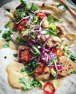 Ethiopian K'imemi Kebab at Seitan's Kebab in Manchester