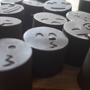 Chocolate Emojis at Filthy Vegan in Ho Chi Minh City