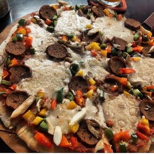 Fakeroni Pizza 199.000 at Filthy Vegan in Ho Chi Minh City