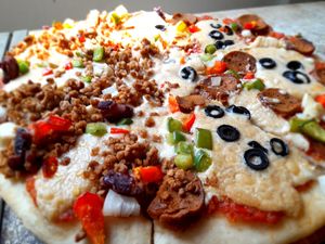 Half Half Pizza at Filthy Vegan in Ho Chi Minh City