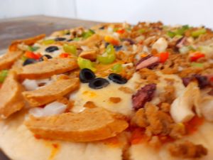 Half Half Pizza at Filthy Vegan in Ho Chi Minh City