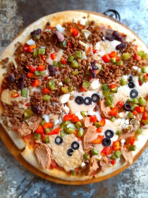 Half Half Pizza at Filthy Vegan in Ho Chi Minh City