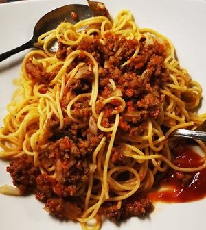 Spaghetti bolognaise at Filthy Vegan in Ho Chi Minh City