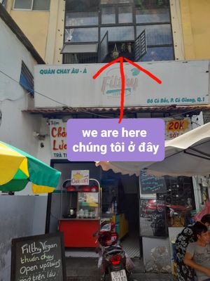 Outside at Filthy Vegan in Ho Chi Minh City